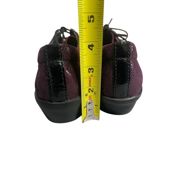 Wolky Shoes Womens 40 Muse Casual Walking Sneakers Purple Leather Wedge Lace Up - Picture 4 of 8